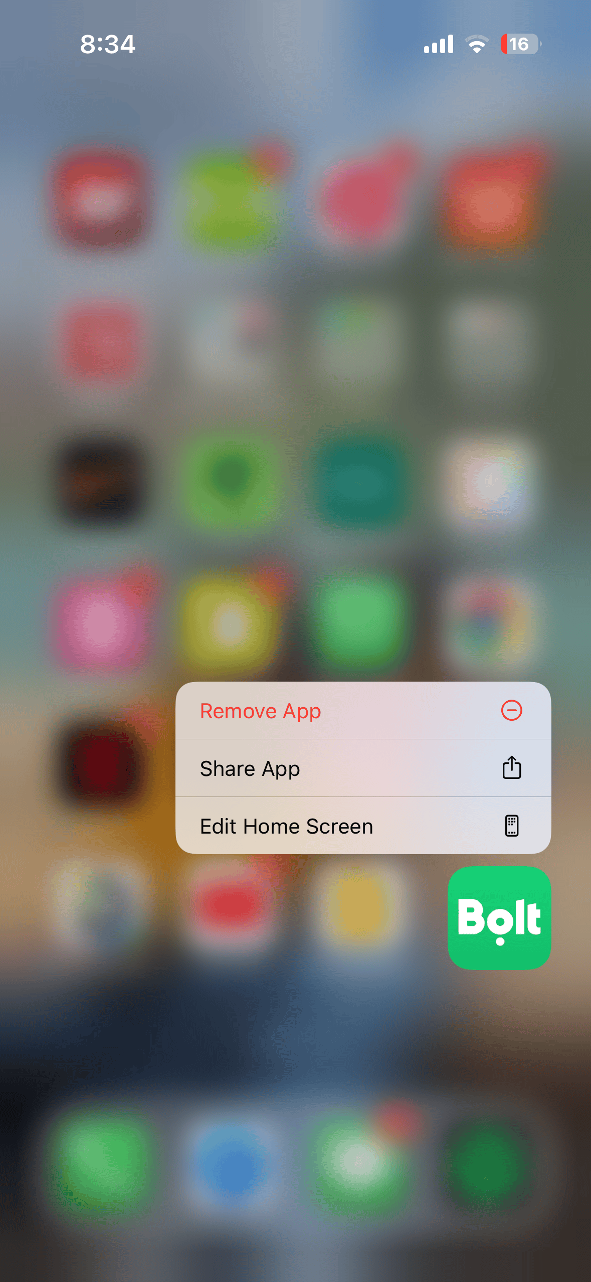 remove app from iPhone home screen