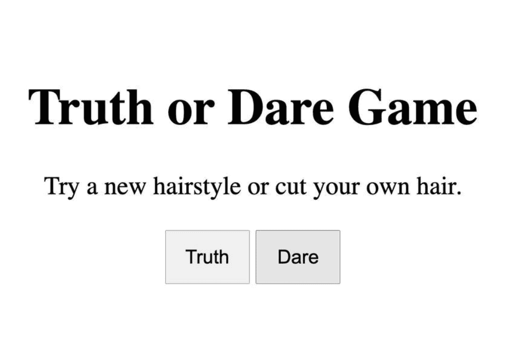 Truth or dare game