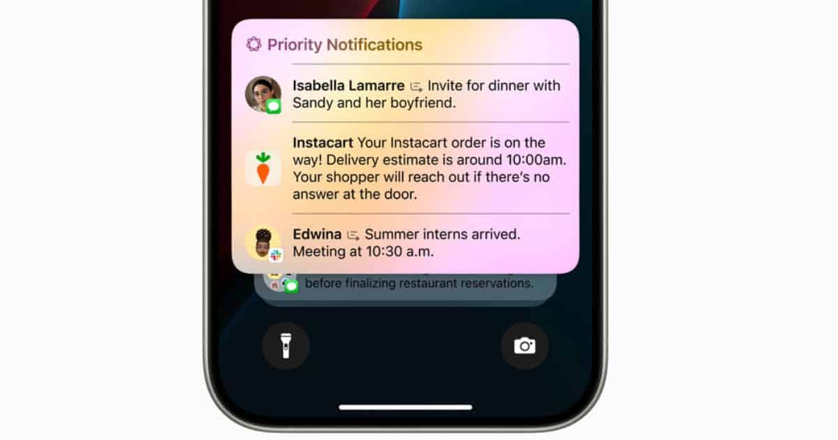 iOS 18 introduces Priority Notifications and Summaries