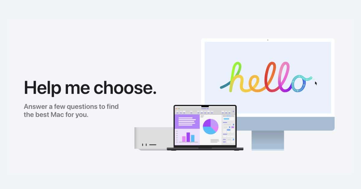 Read more about the article Apple’s Help Me Choose can help you find the best Mac for you