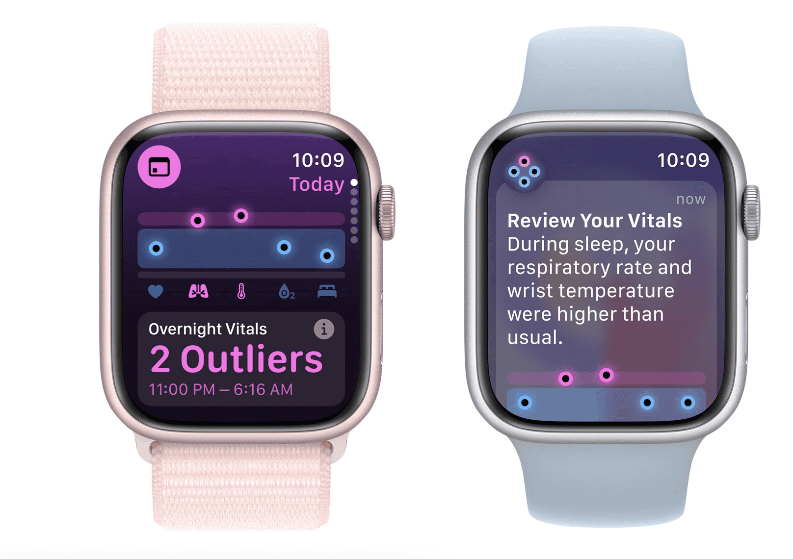 the vitals app on apple watch