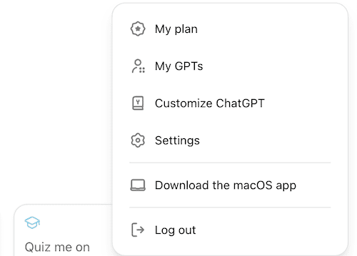customize the chatgpt app