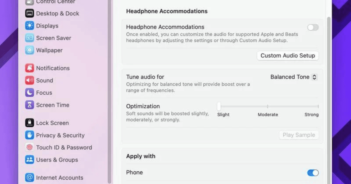 macOS 15 Gets a Headphone Functionality That Has Been on iPhones Since 2020