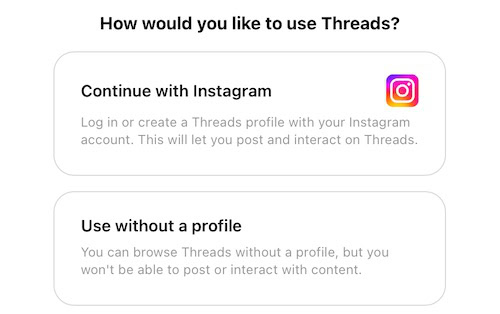 choose how you'll use threads on instagram