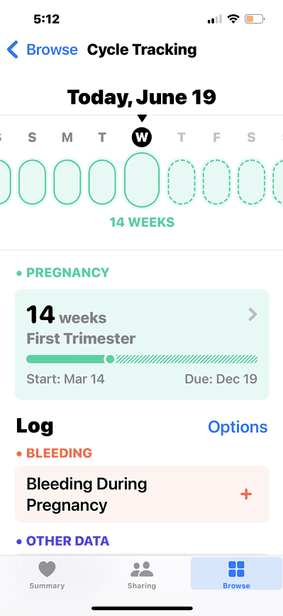 Keep track of your Pregnancy