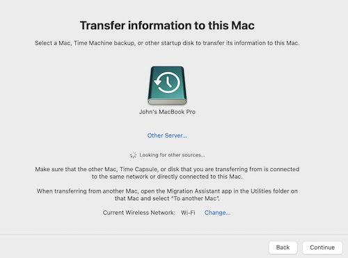 Mac Time Machine Settings