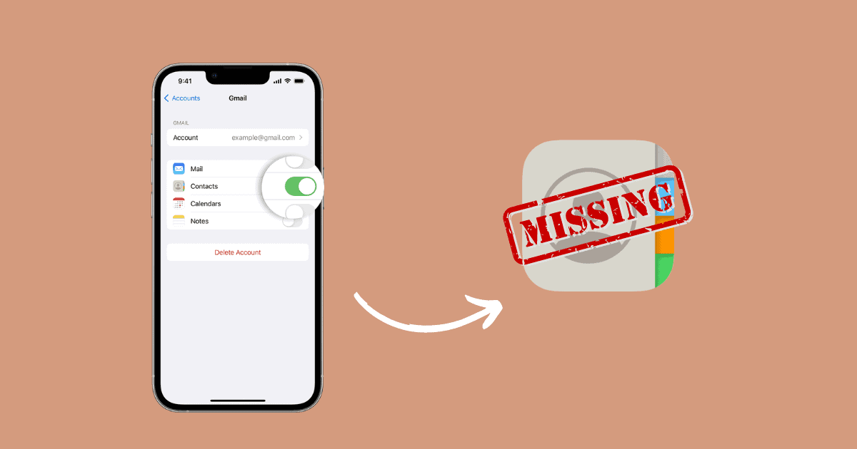 Recover Missing Contacts on iPhone iOS 17/17.5.1