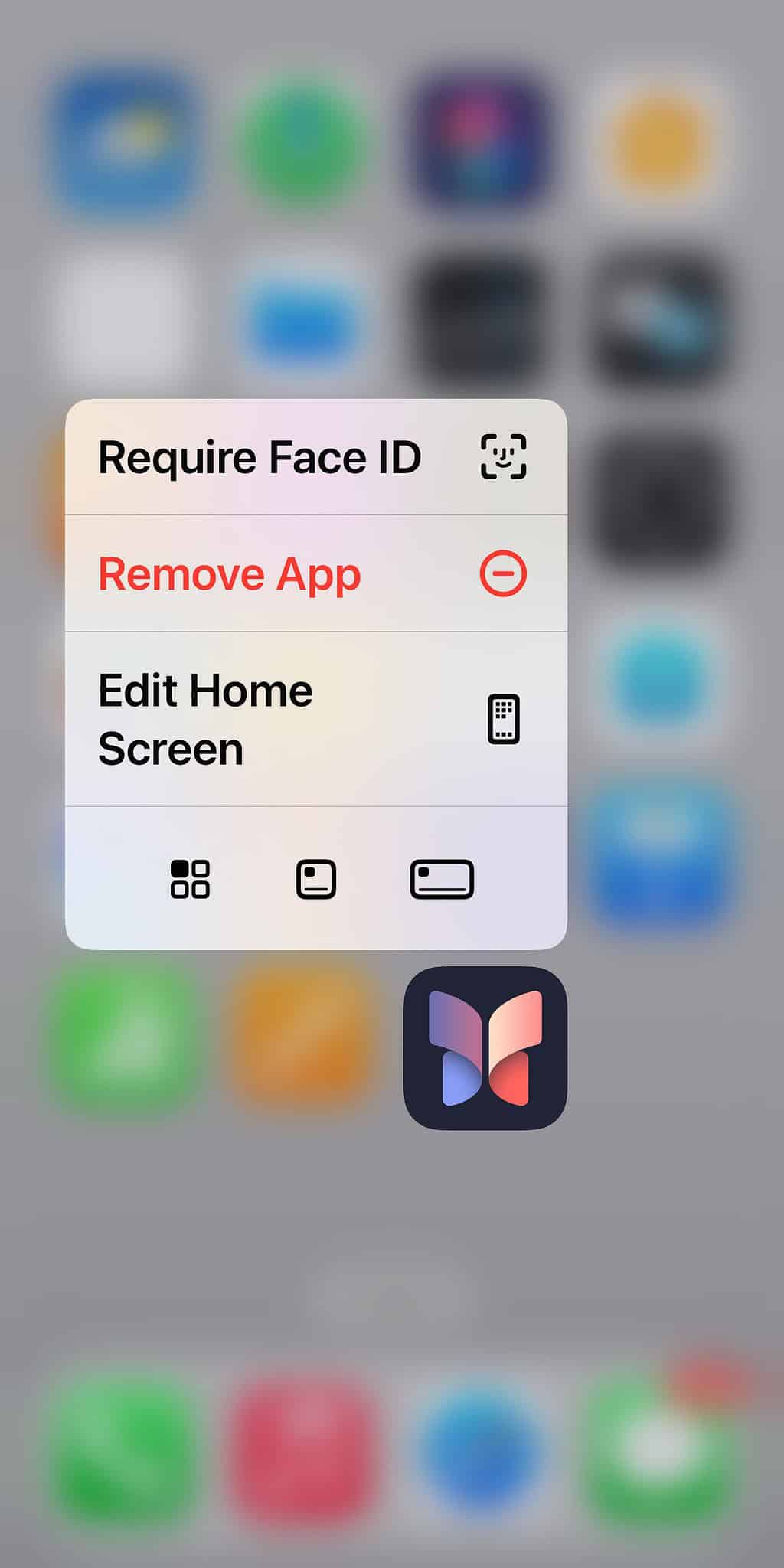 how to put face id on certain apps