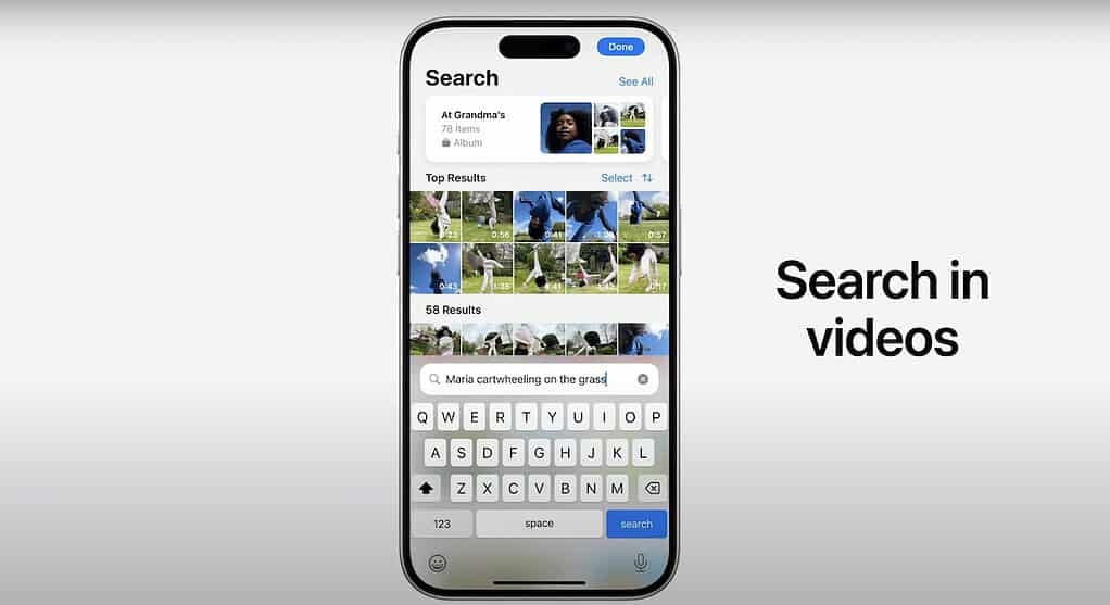 Using Search in Photos App