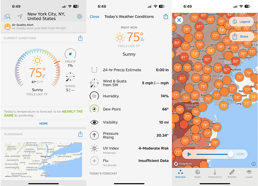 Weather Underground screenshot