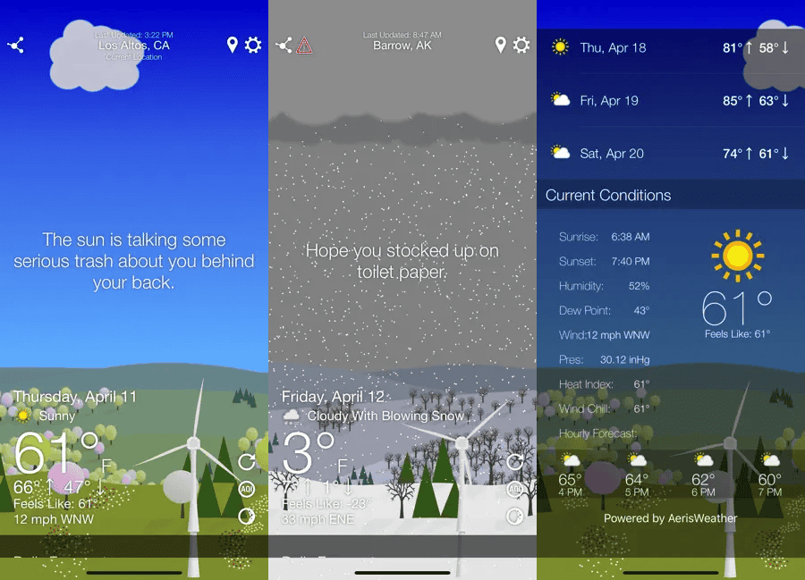 What The Forecast weather screenshot