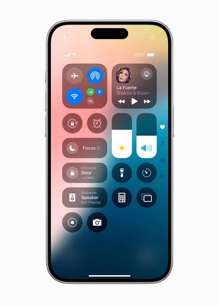 iOS 18 Control Center