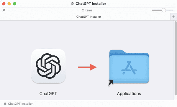 The ChatGPT for Mac installer.