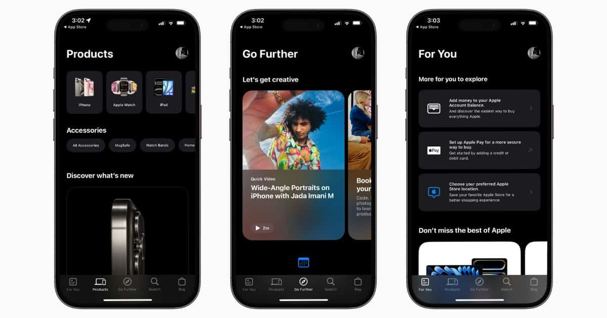 Apple Refreshes the Apple Store App, Brings New “Go Further” Tab