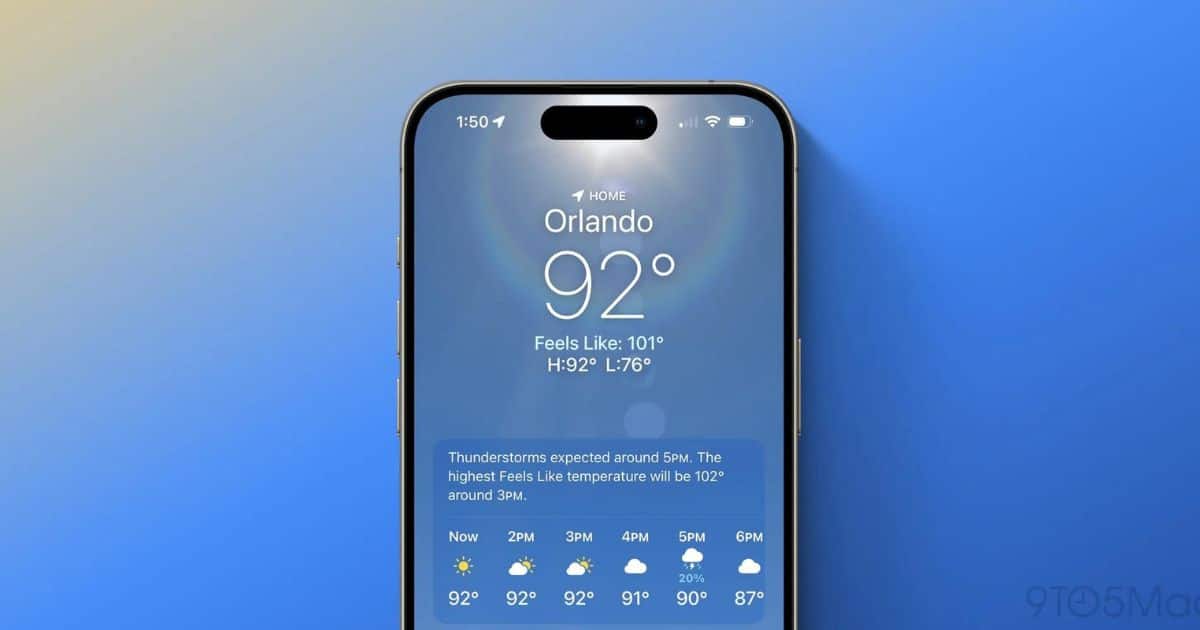 Apple Weather App Gets Tiny But Useful Upgrades in iOS 18