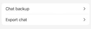 the chat backup feature in whatsapp