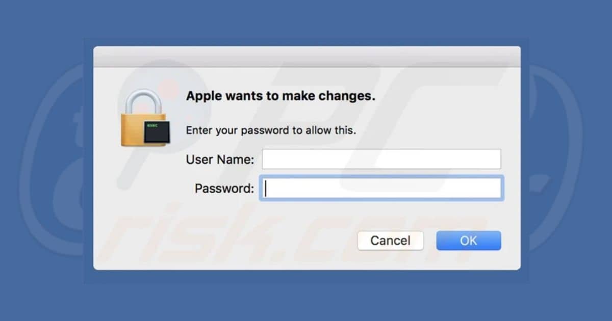 'apple wants to make changes' popup virus removal on mac