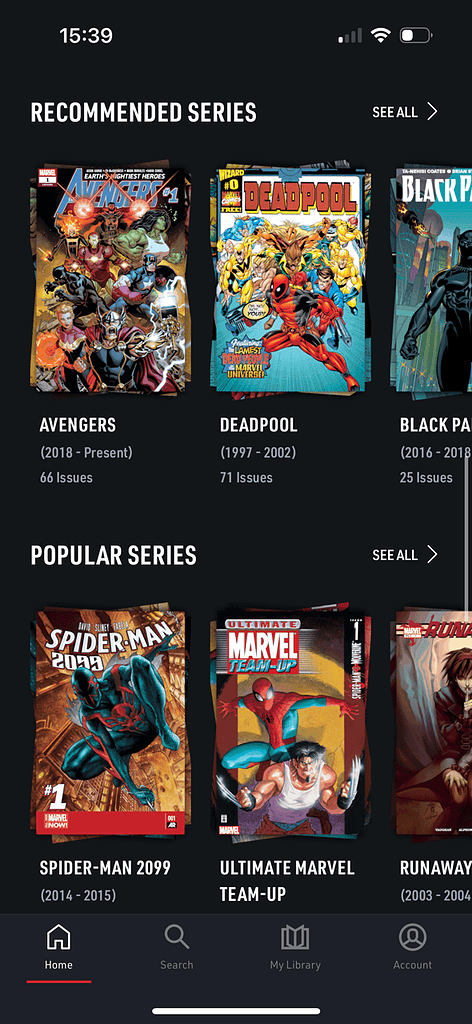 digital comics library suggestions