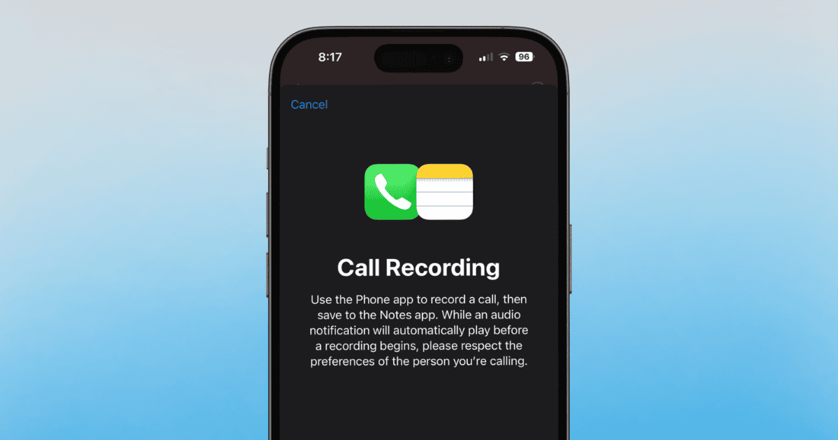 How To Record Calls on iOS 18 with Call Recording and Transcription