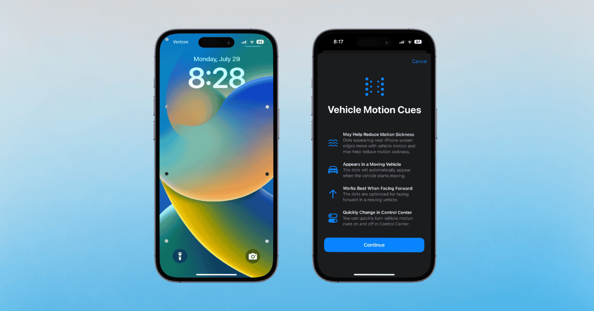 How To Turn on Vehicle Motion Cues on iPhone