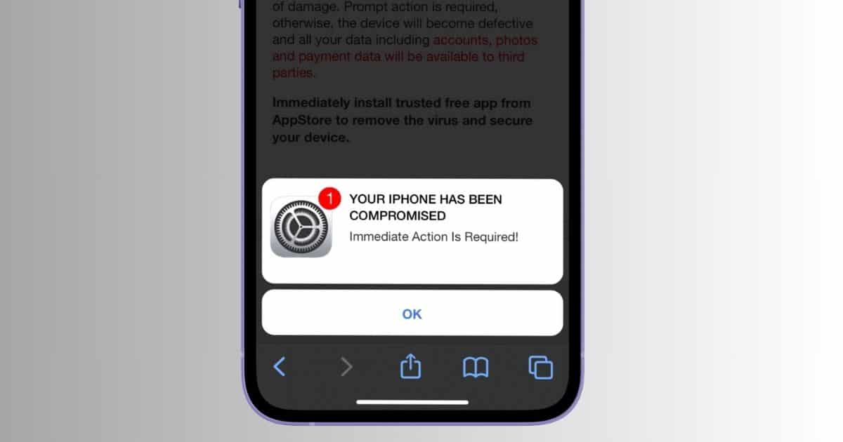 Your iPhone Has Been Hacked Pop-Up: What It Means & How to Stay Safe