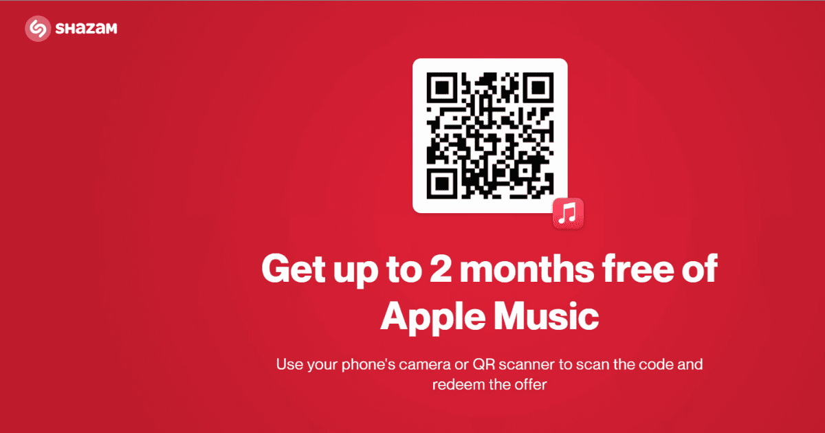 Shazam Apple Music 3 Months Free Is Now Reduced to 2 Months
