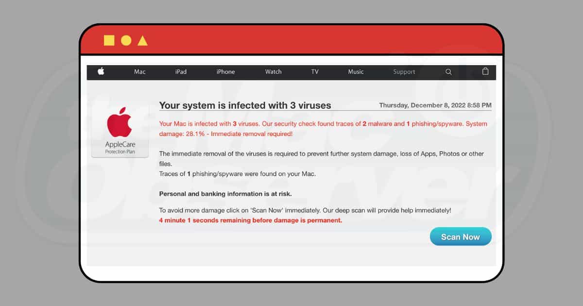 your mac is infected featured image