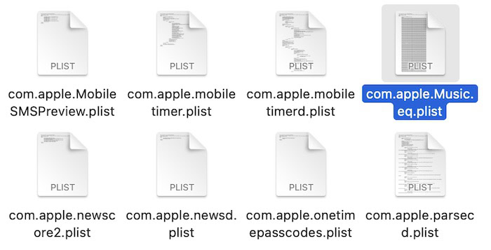 Delete plist file in Apple Music  via Finder