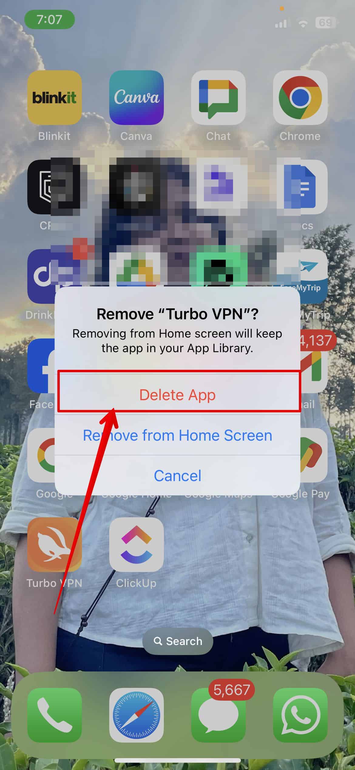 Delete vpn