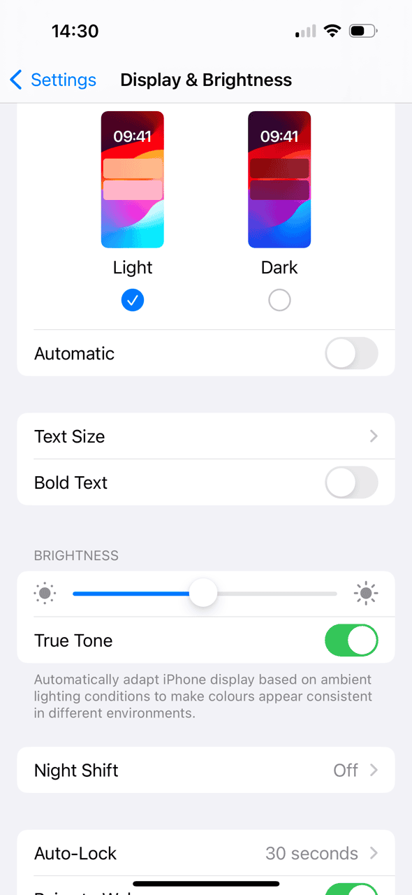 changing how bright your iPhone screen is