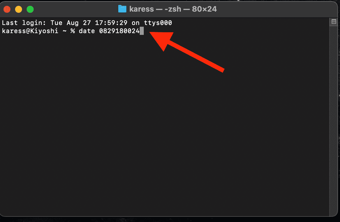 Fix Mac OSX Reinstall Error - manually set date and time on Terminal