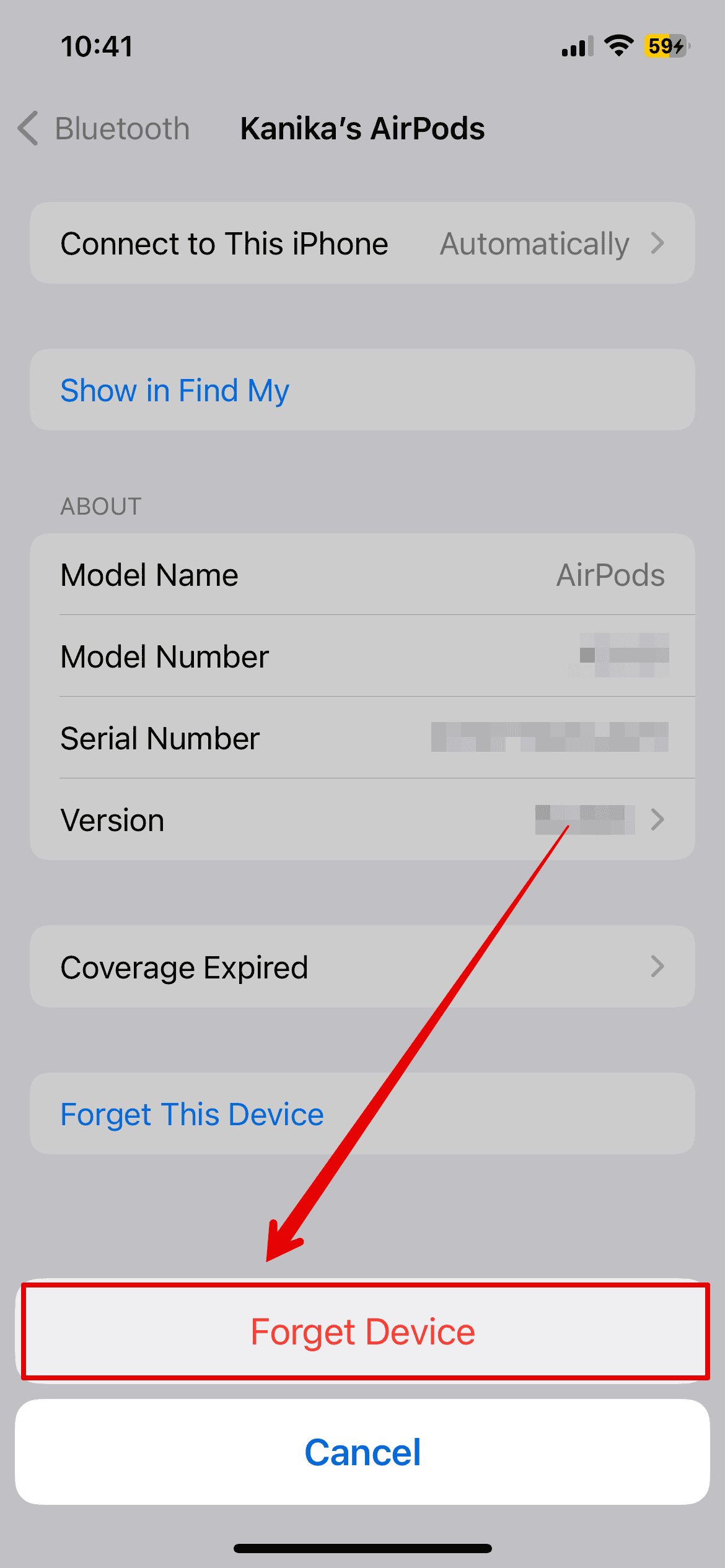 Forget Device