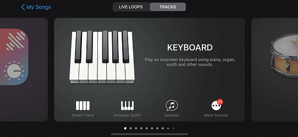 garageband keyboard