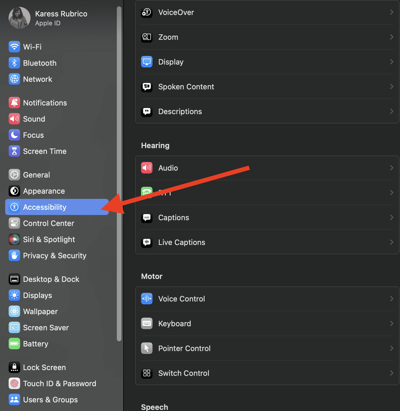 how to turn off full keyboard access on mac