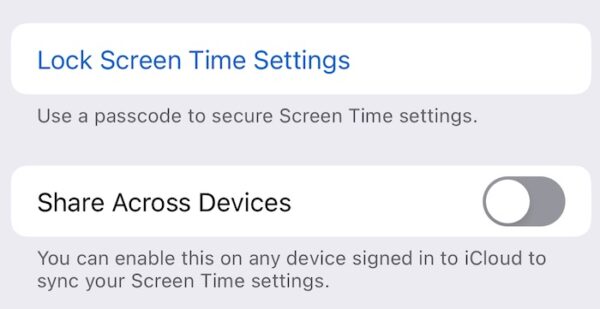 Select Lock Screen Time Settings on Your Device