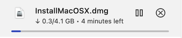 InstallMacOSX DMG file downloading from the internet