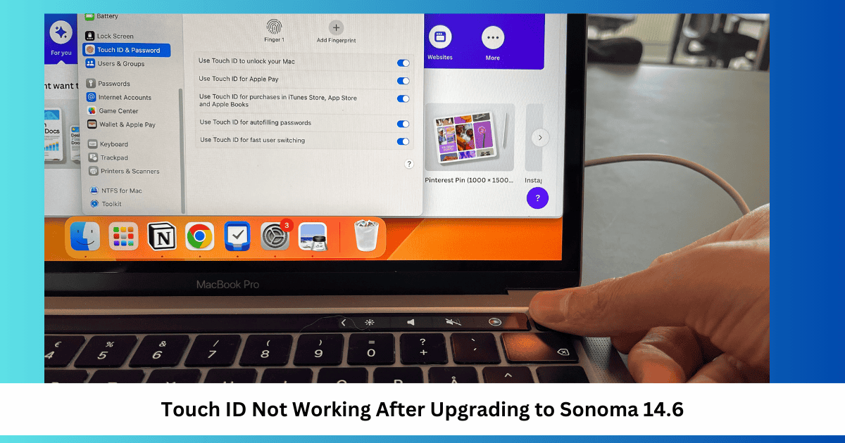 Touch ID Not Working in Sonoma 14.6 Featured Image