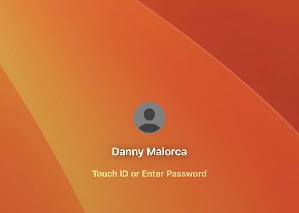 Enter your password on the Mac startup screen