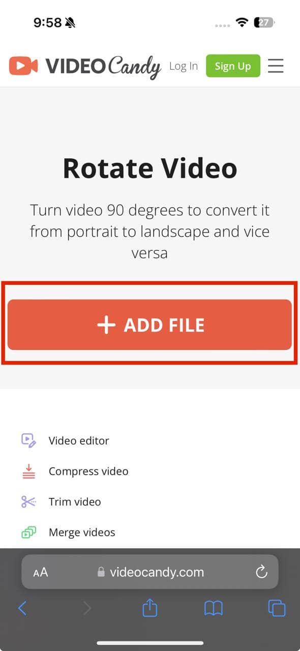 Add File Video Candy