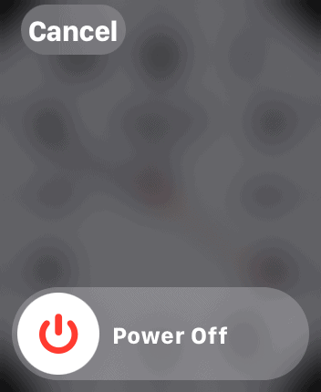 apple watch power off slider