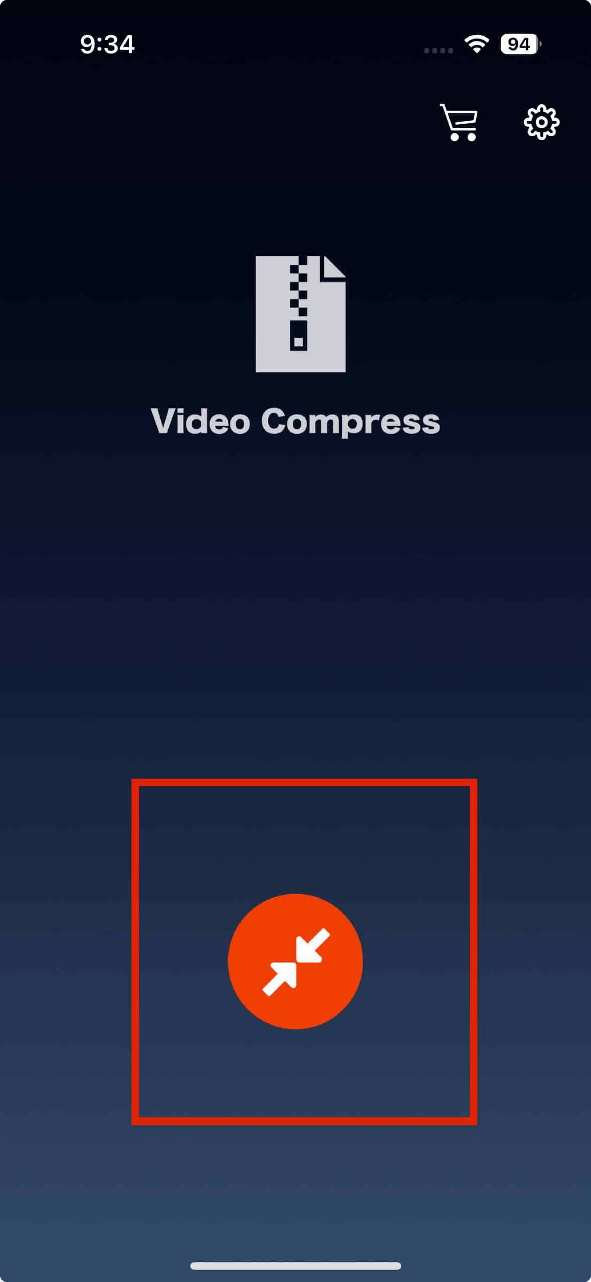 diagonal arrows icon video compress