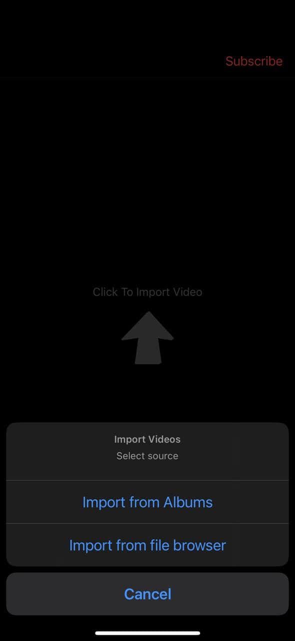 Import videos Rotate videos