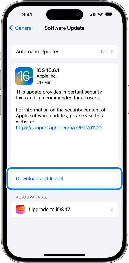 iOS update