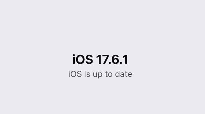 your software is up to date on iphone