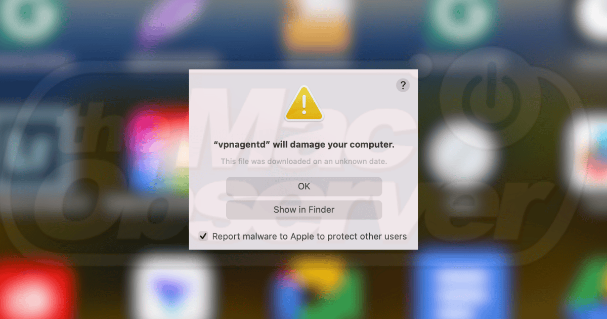 How To Remove ‘vpnagentd will damage your computer’ Error