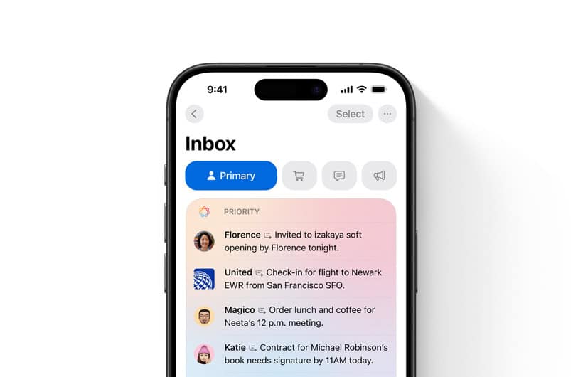 Apple Intelligence Priority Messagens in Mail