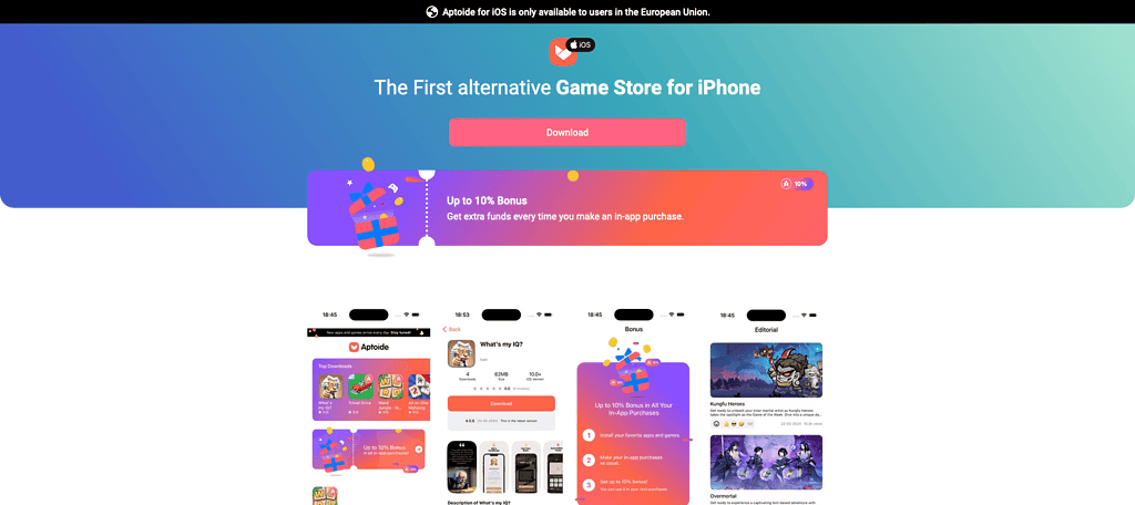 Aptoide App Store for iOS and iPadOS