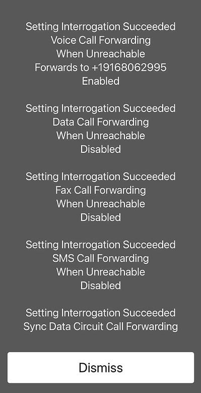 Details for Voice Call Forwarding