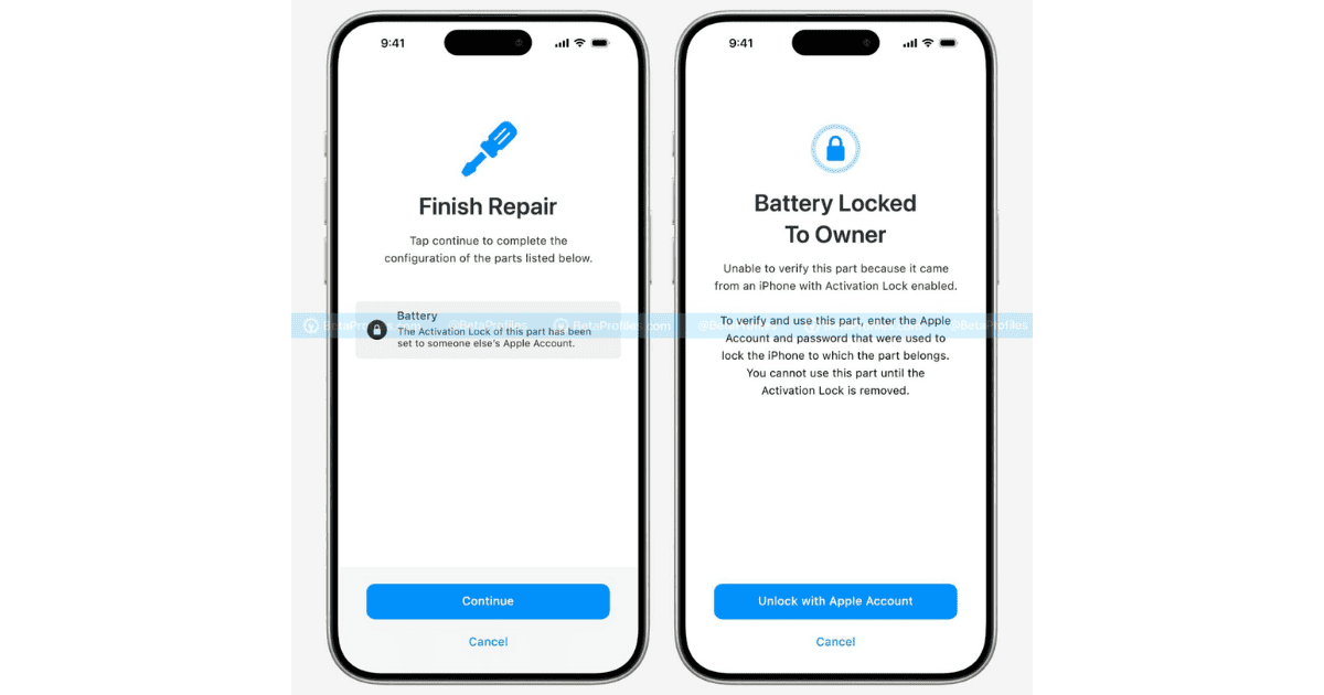 How To Use Activation Lock for Parts in iOS 18