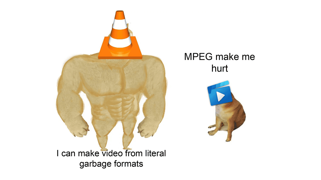 Meme about VLC player supported files